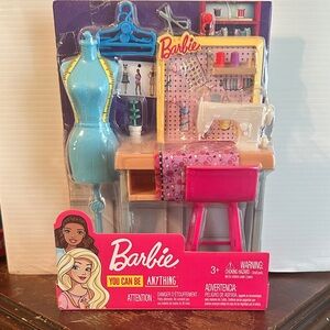 Barbie Creative Workshop Set with Pink and Blue